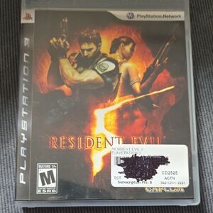 PS3 Resident Evil 5 Video Game Disc